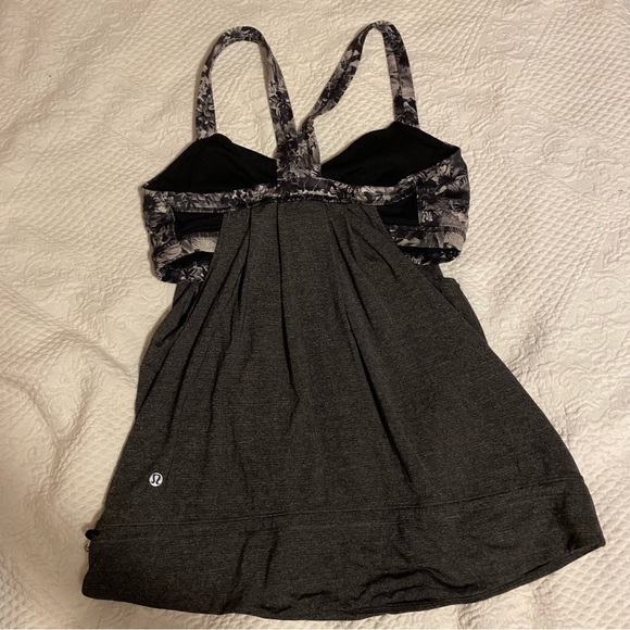 Lululemon Rest Less Tank heather black flowabunga - Picture 8 of 8